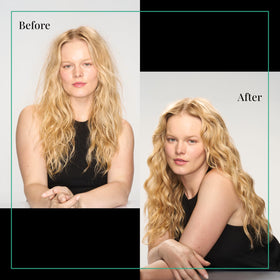 TRESemmé Bouncy Curls Leave-In Refresher 6.7 fl oz on a bathroom counter