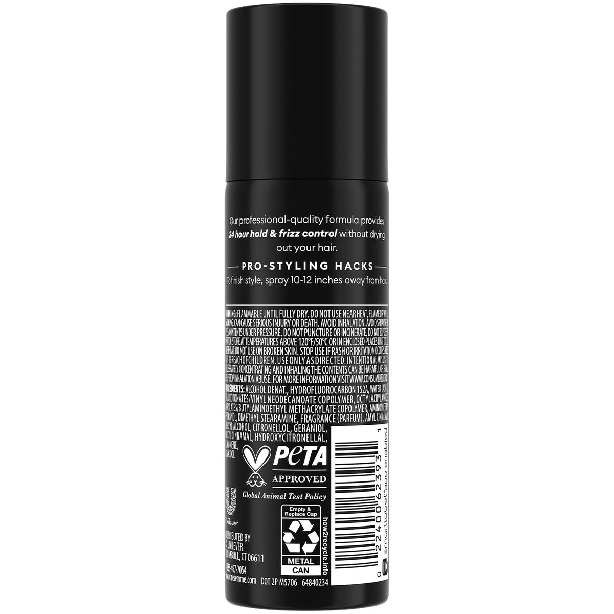 TRESemmé Extra Hold Travel Hairspray individual can side view