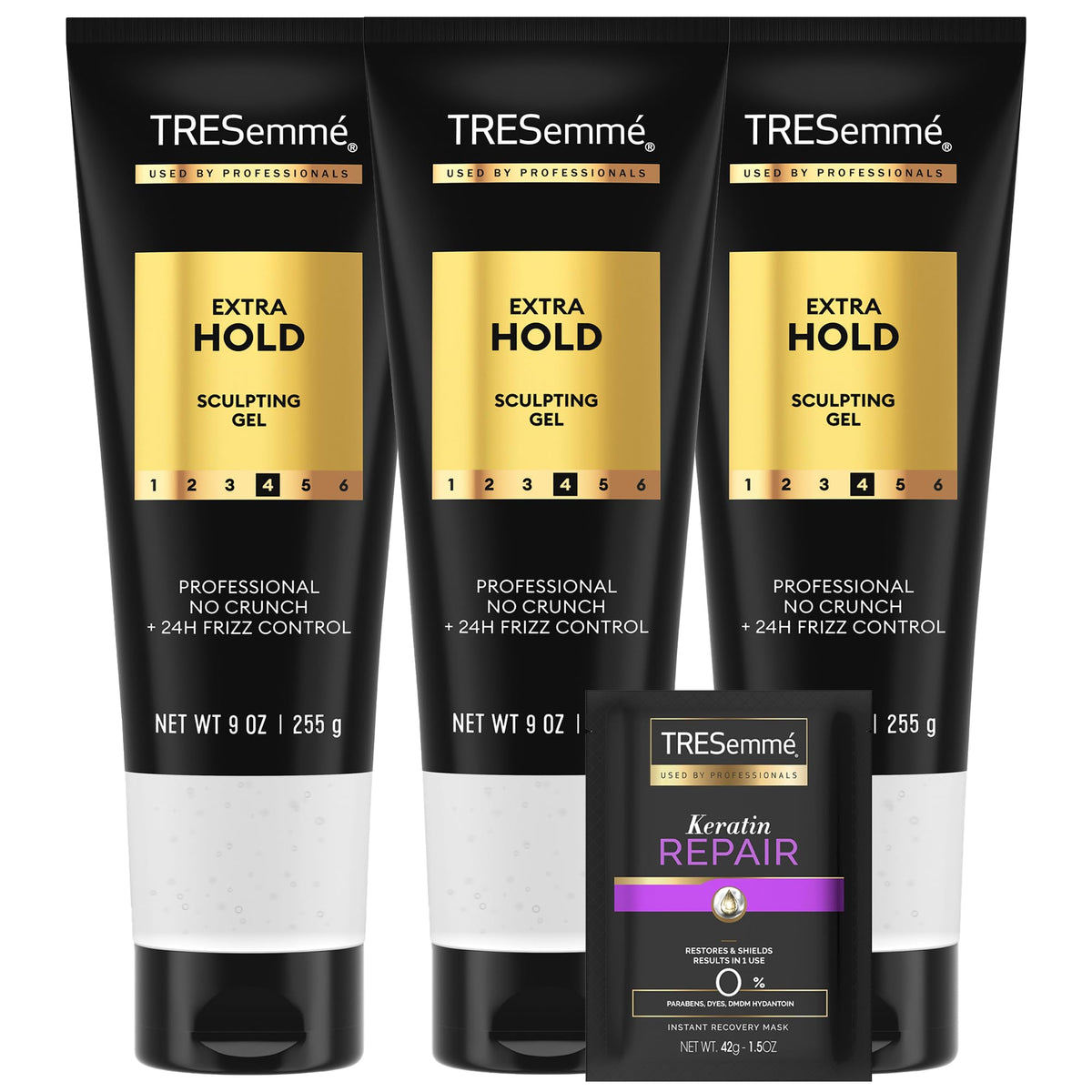 TRESemmé Hair Gel Sculpting Extra Hold 3-Pack front view