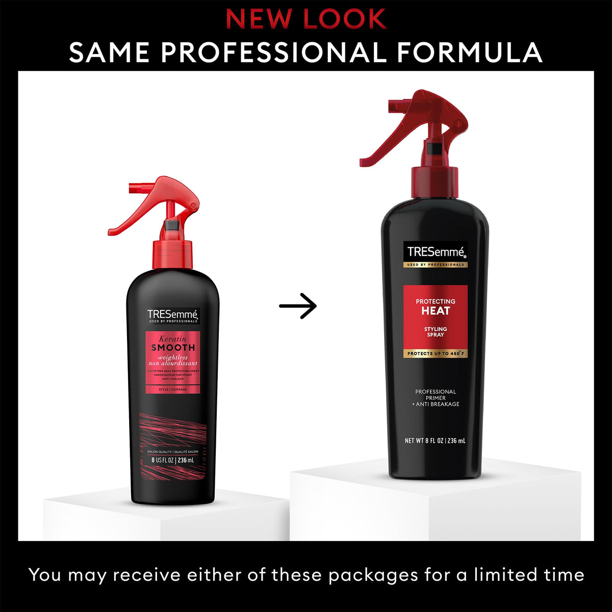 TRESemmé Heat Protectant Spray 3-Pack packaging