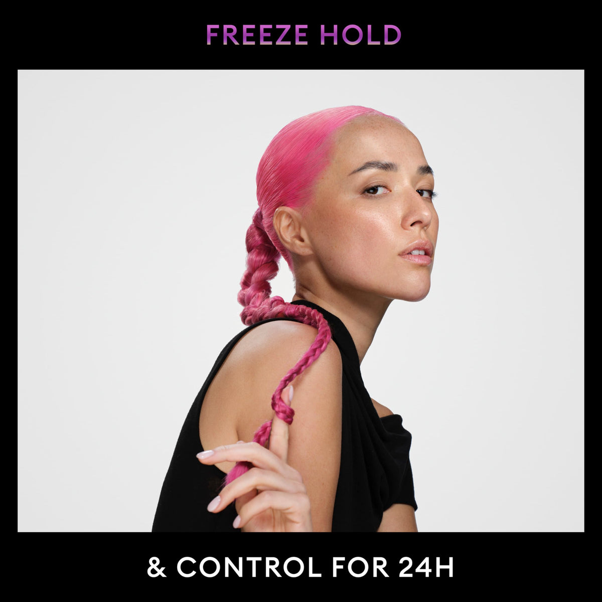 TRESemmé Mega Control Hair Gel application on hair