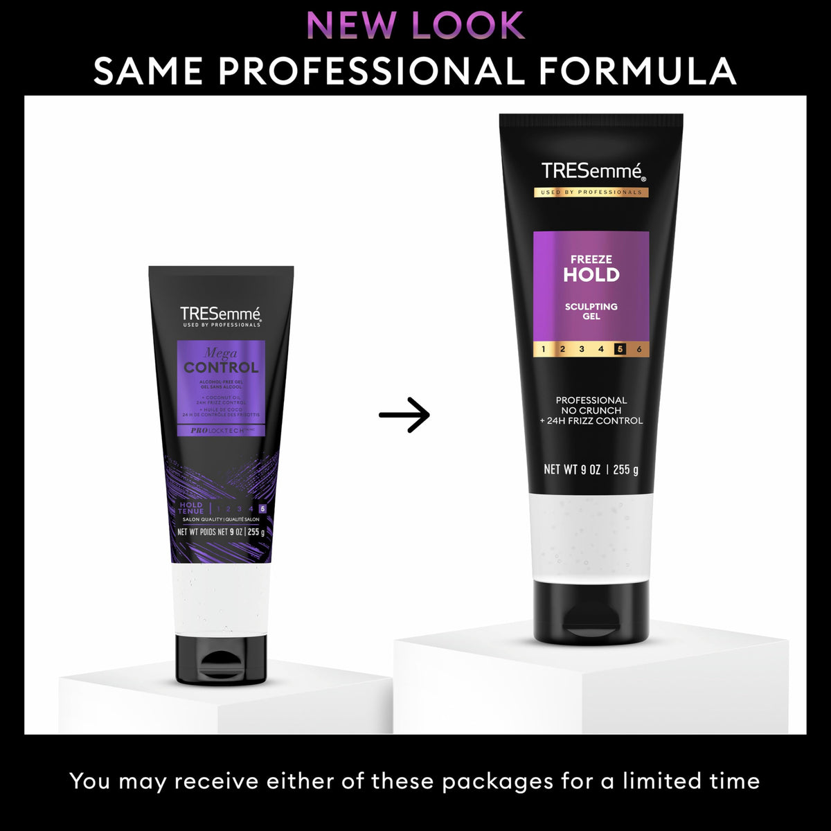 TRESemmé Mega Control Hair Gel side view