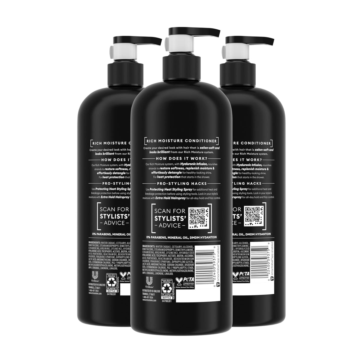 TRESemmé Rich Moisture Conditioner 28 oz back view