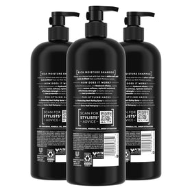 TRESemmé Rich Moisture Shampoo back view showing ingredients