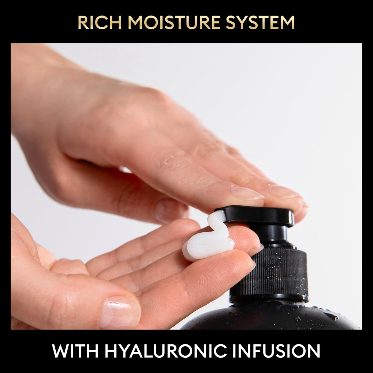 TRESemmé Rich Moisture Shampoo & Conditioner set on a bathroom counter