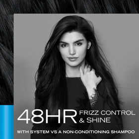 TRESemmé Silky & Smooth Anti-Frizz Shampoo lathering on hair
