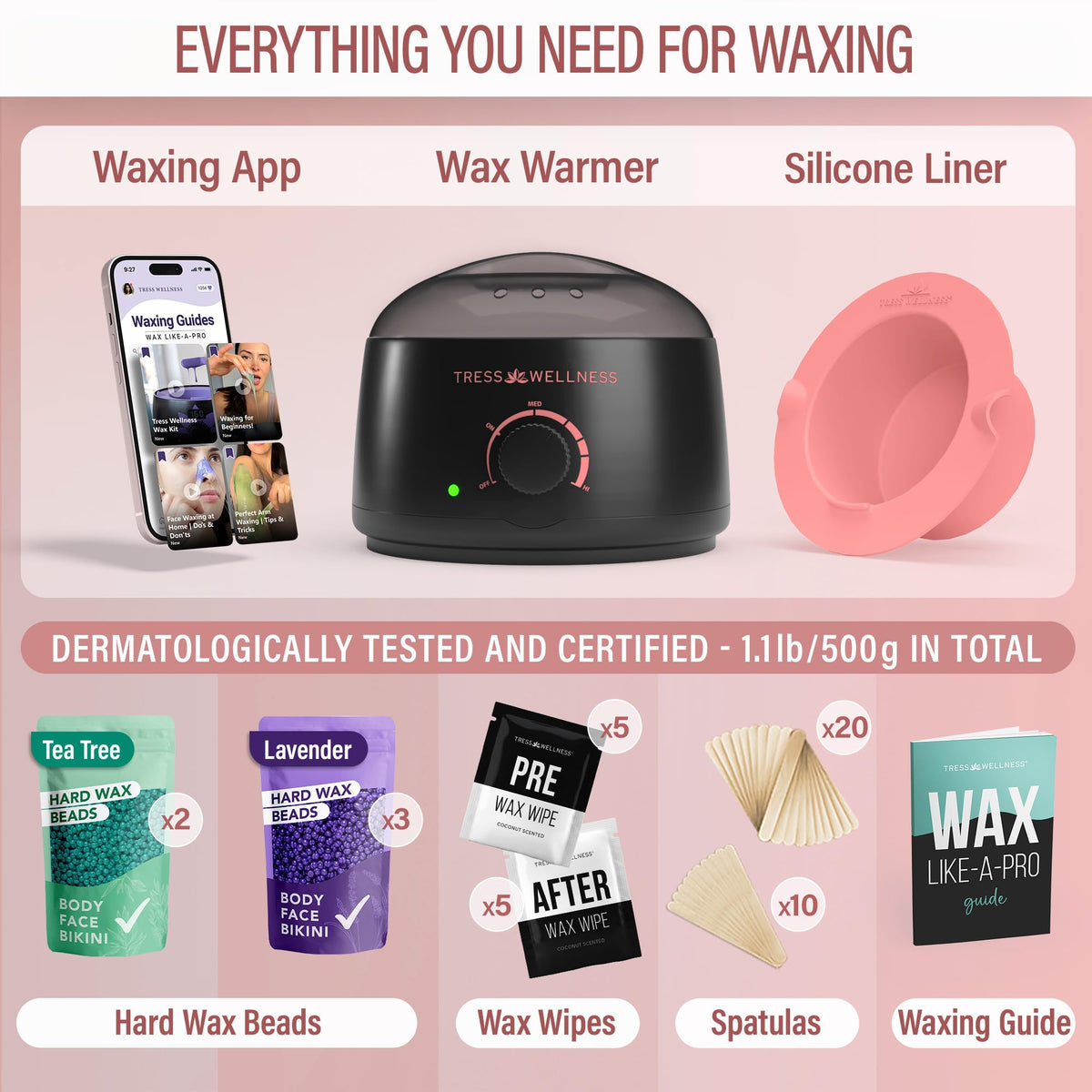 Tress Wellness Analogue Wax Warmer with temperature dial