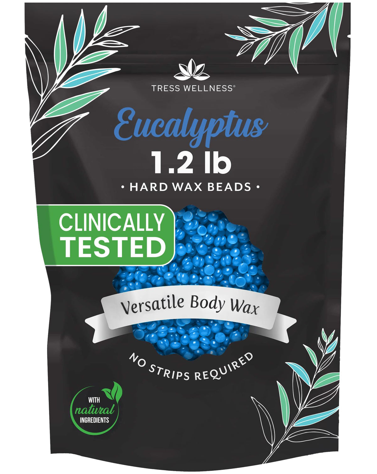 Tress Wellness Wax Beads Eucalyptus 1.2 lbs front view