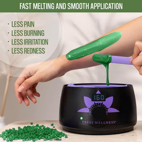 Tress Wellness Wax Beads with waxing guide