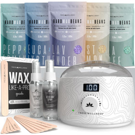 Tress Wellness Waxing Kit complete set including wax warmer and accessories