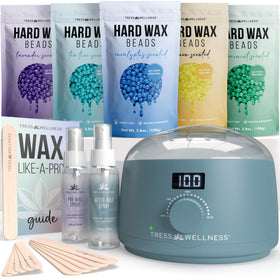 Tress Wellness Waxing Kit front view with digital display