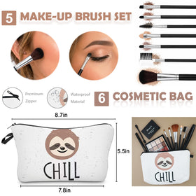 Tri-colour brow powder included in QIONG makeup set