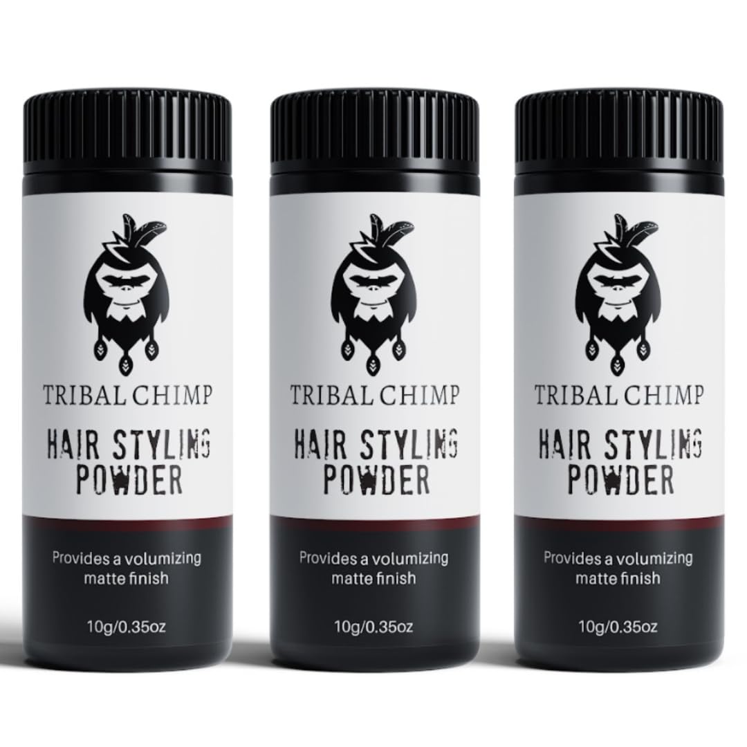 Tribal Chimp Hair Styling Powder 3-piece set front view