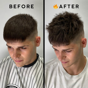 Tribal Chimp Hair Styling Powder application on hair