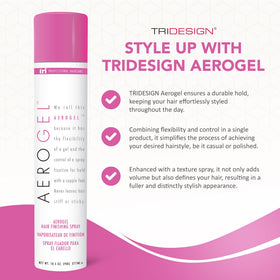 TRIDESIGN Aerogel Hair Spray 10.5 oz side view