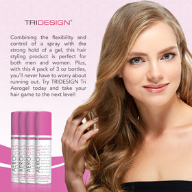 TRIDESIGN Aerogel Hair Spray 3 oz in a lifestyle setting