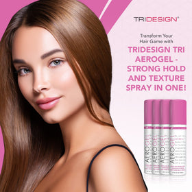TRIDESIGN Aerogel Hair Spray 3 oz packaging details