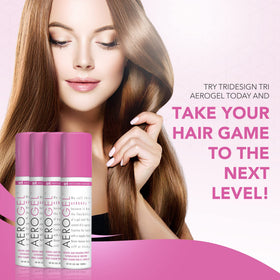 TRIDESIGN Aerogel Hair Spray 3 oz with application demonstration
