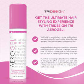 TRIDESIGN Aerogel Hair Spray 3-pack packaging