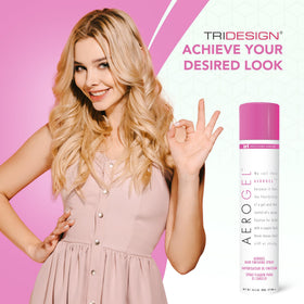 TRIDESIGN Aerogel Hairspray application scene