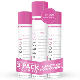 TRIDESIGN Aerogel Hairspray pack of 3 bottles front view