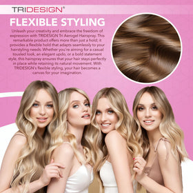 TRIDESIGN Aerogel Hairspray spray nozzle close-up