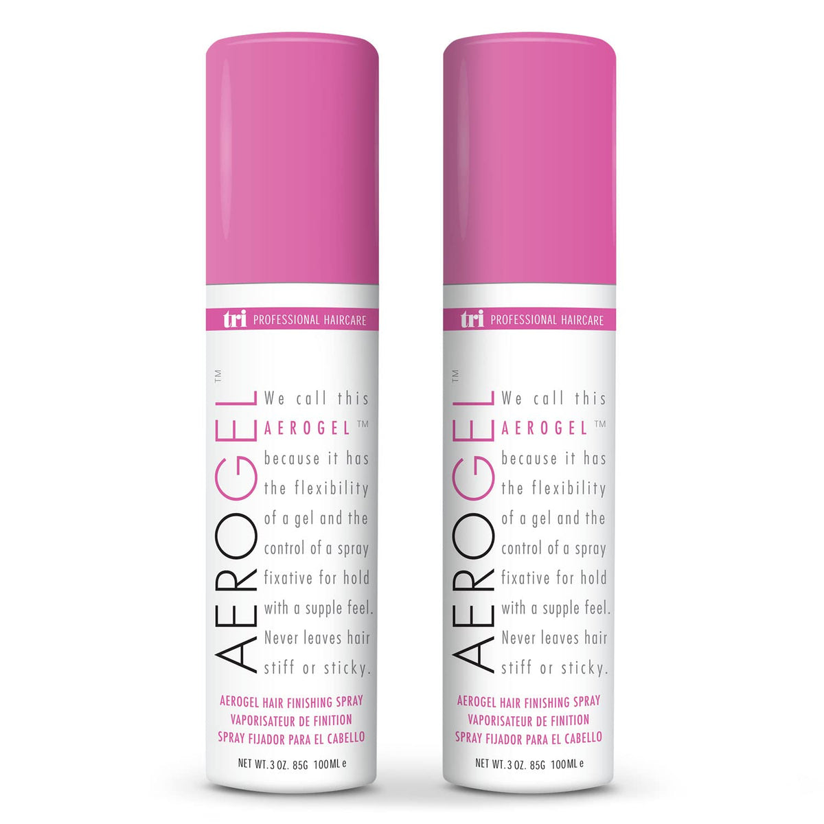 TRIDESIGN Aerogel Strong Hold Volumizing Hair Spray 3 oz front view