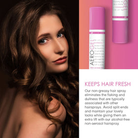 TRIDESIGN Aerogel Strong Hold Volumizing Hair Spray 3 oz in lifestyle setting