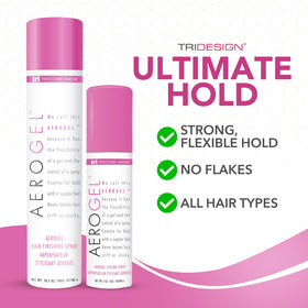 TRIDESIGN Aerogel Strong Hold Volumizing Hair Spray 3oz front view