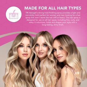 TRIDESIGN Aerogel Strong Hold Volumizing Hair Spray packaging details
