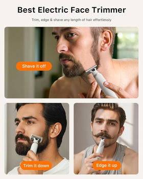 Trimcoo Electric Body Hair Trimmer with water splashes