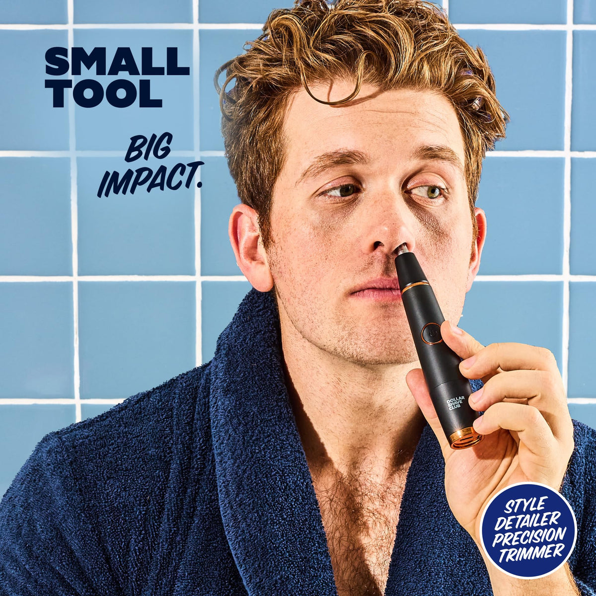 Trimmer in a lifestyle setting for grooming