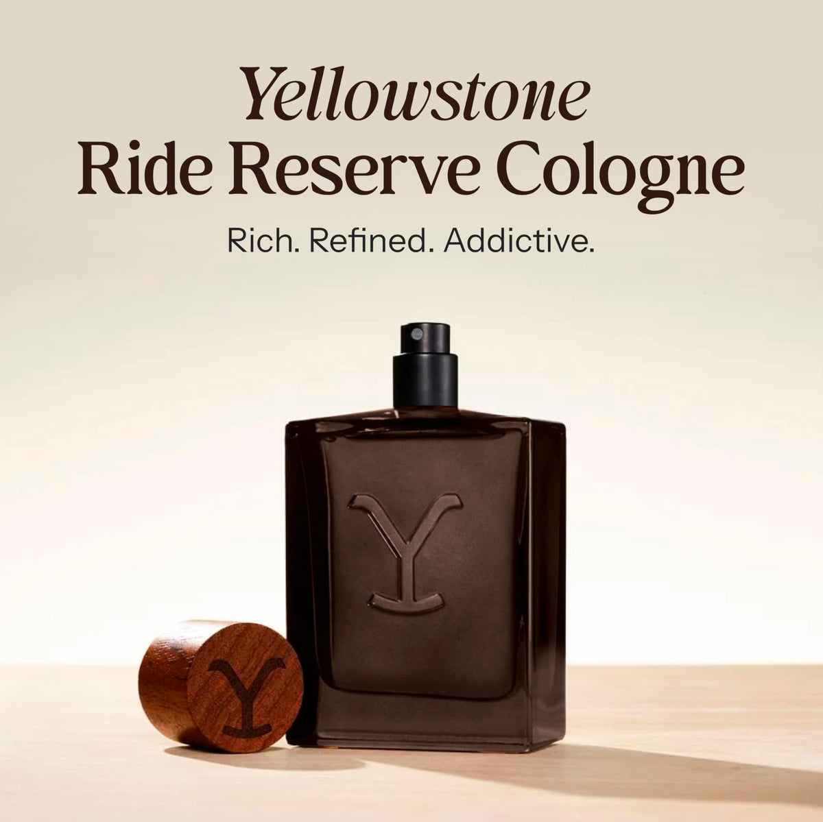 Tru Fragrance Beauty Yellowstone Ride Reserve Men's Cologne bottle with packaging