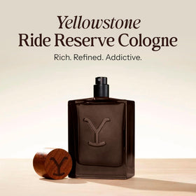 Tru Fragrance Beauty Yellowstone Ride Reserve Men's Cologne bottle with packaging
