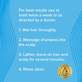 True+Real Coal Tar Anti-Dandruff Shampoo in a bathroom setting