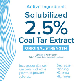 True+Real Coal Tar Shampoo label close-up