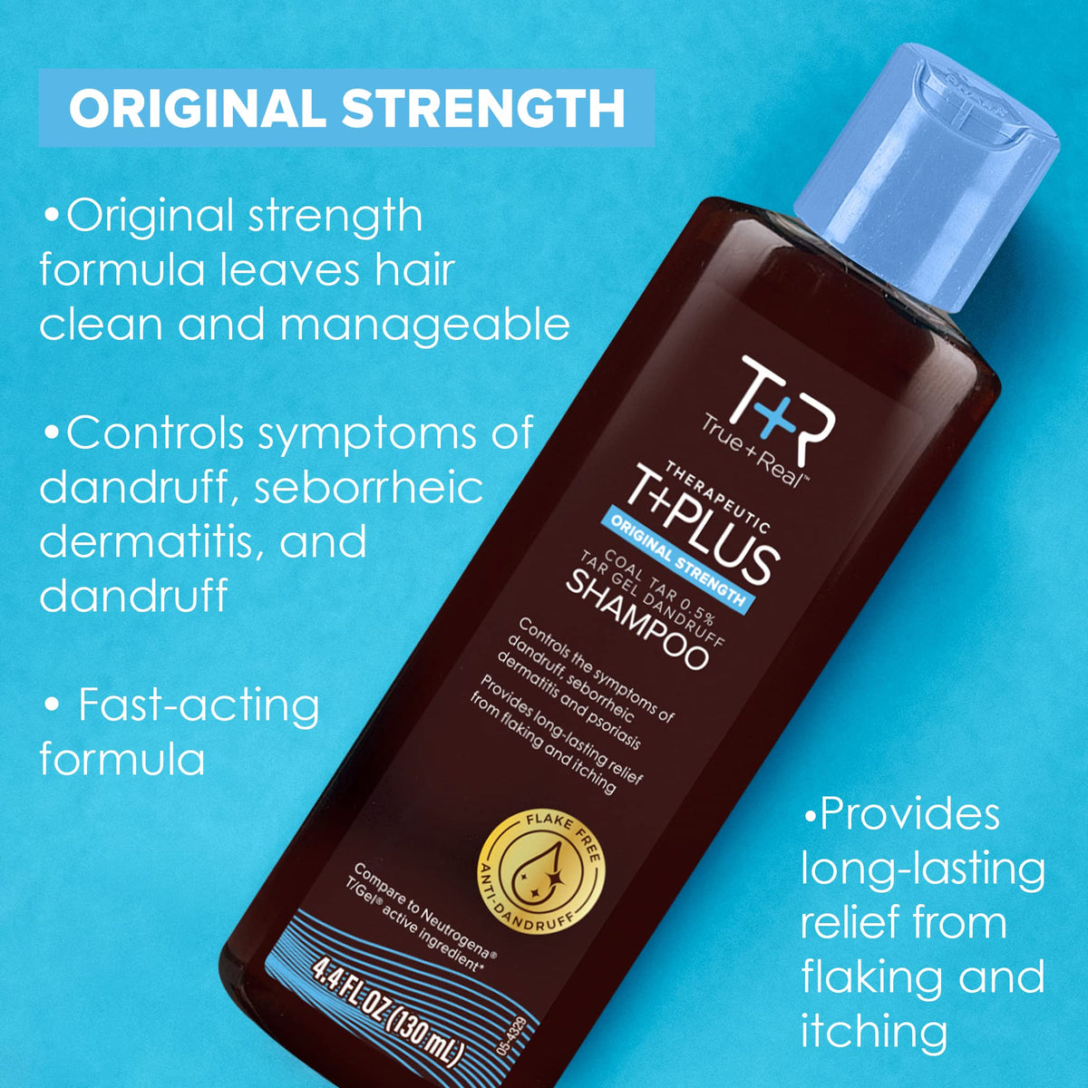 True+Real Coal Tar Shampoo with ingredients list