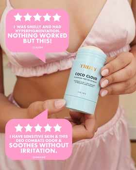 Truly Coco Cloud Deodorant close-up of creamy texture