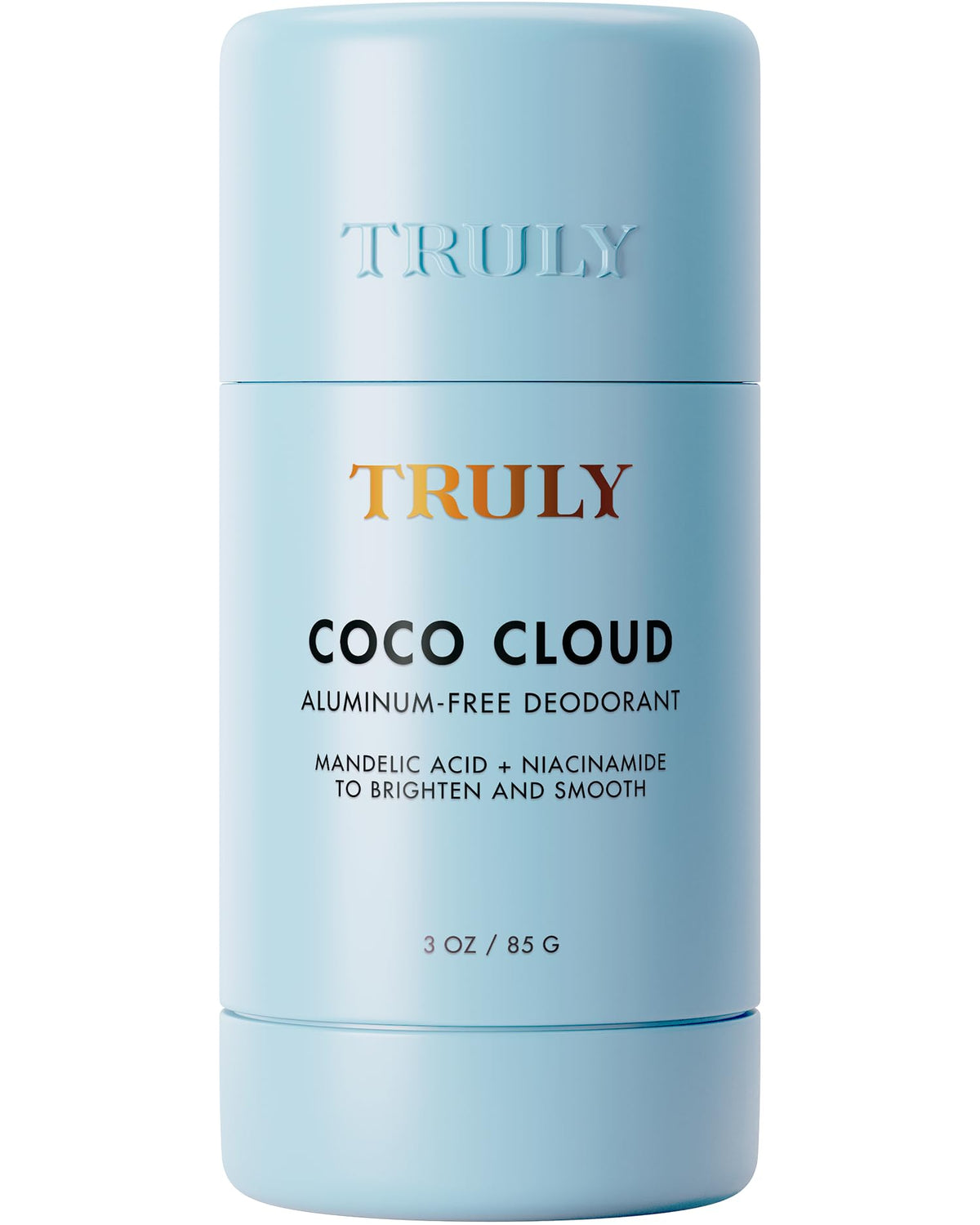 Truly Coco Cloud Deodorant front view with creamy coconut vanilla scent