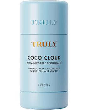 Truly Coco Cloud Deodorant front view with creamy coconut vanilla scent