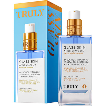 Truly Glass Skin After Shave Oil front view with label