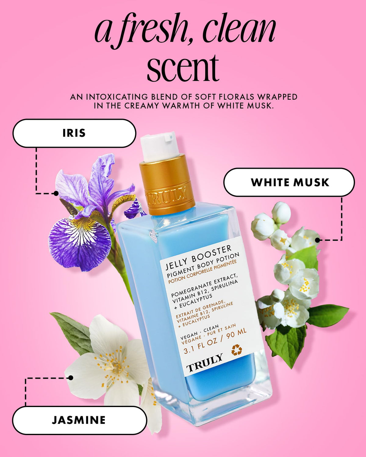 Truly Jelly support Pigment Body Potion with other Truly skin care products