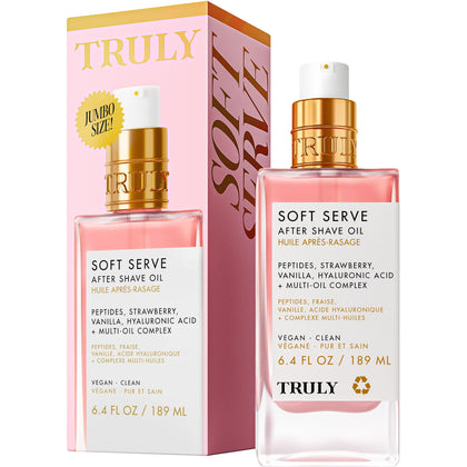 Truly Soft Serve After Shave Oil Jumbo 6.4 fl oz front view