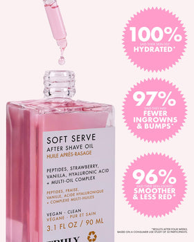 Truly Soft Serve After Shave Oil Jumbo packaging details