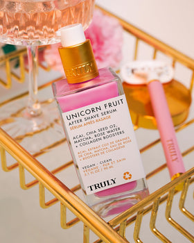 Truly Unicorn Fruit After Shave Serum with rose petals
