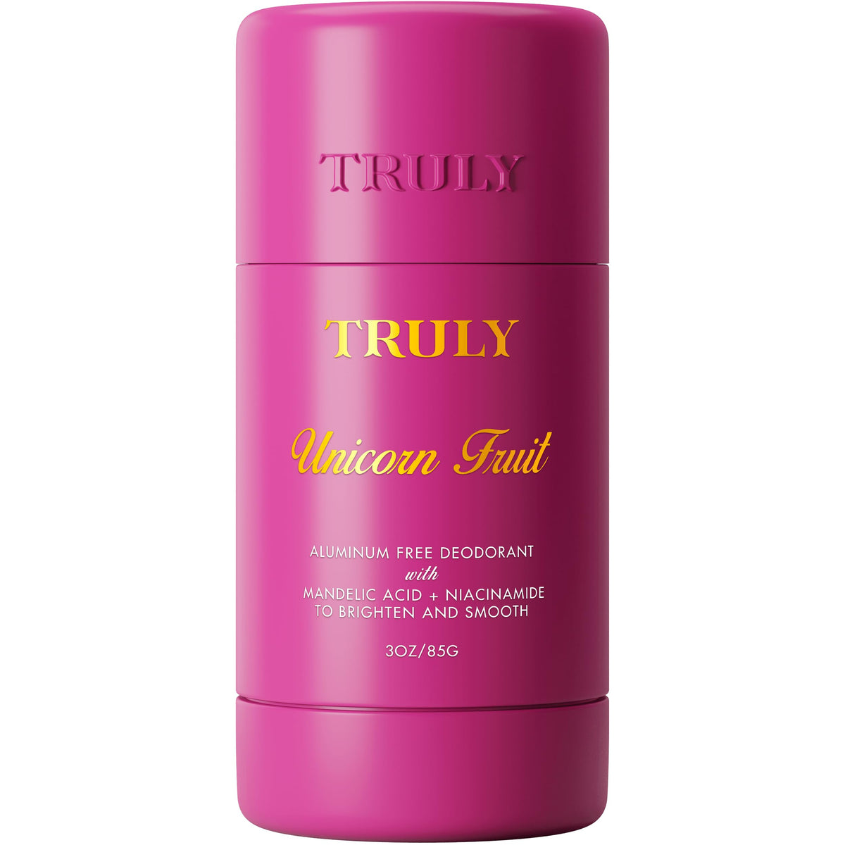Truly Unicorn Fruit Skin Brightening Deodorant front view with packaging