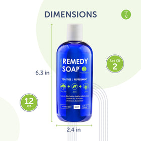 Truremedy Naturals Body Wash Tea Tree & Peppermint side view