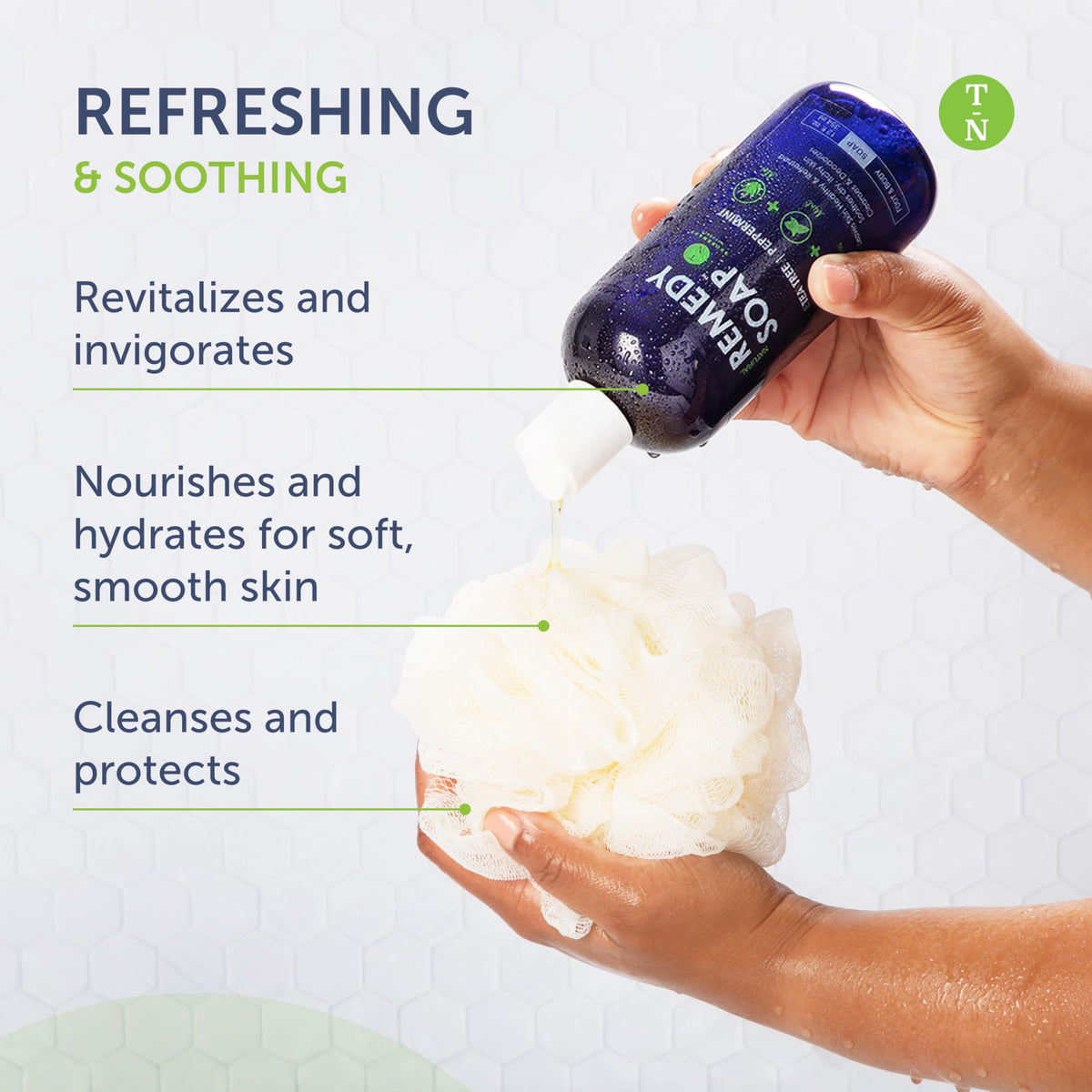 Truremedy Naturals Body Wash Tea Tree & Peppermint with coconut and jojoba oil