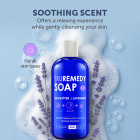 Truremedy Naturals Lavender Body Wash 12oz bottle with label