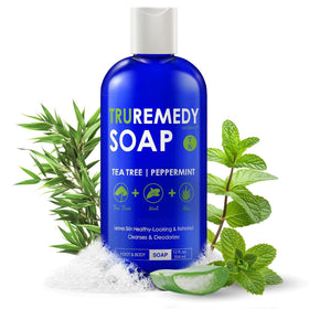 Truremedy Naturals Tea Tree & Peppermint Body Wash 12oz front view